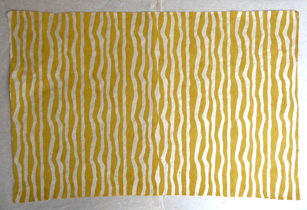 Stripey print on Lokta Paper, Tree Free and Sustaintable