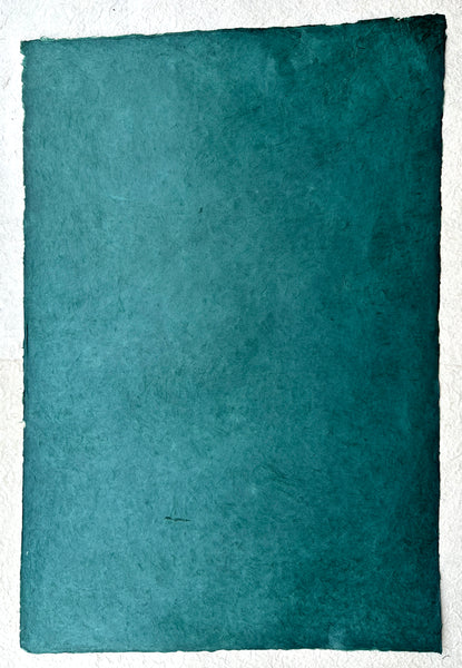 Dark Green Lokta Paper Handmade in the Himalayas 60-80GSM