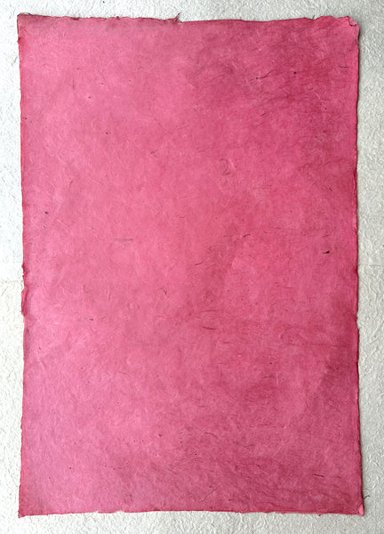 Baby Pink Lokta Paper Handmade in the Himalayas 60-80GSM