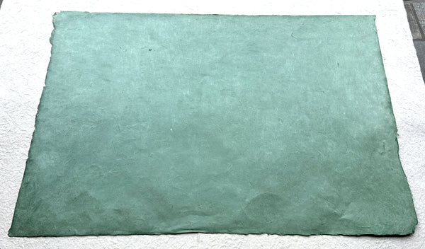 Muted Green, Lokta Paper Handmade in the Himalayas 60-80GSM