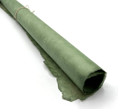 Muted Green, Lokta Paper Handmade in the Himalayas 60-80GSM