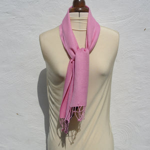 Vintage Pashmina Scarf, Small Pink