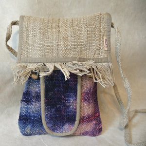 Hemp Cross-body bag, Dip dyed