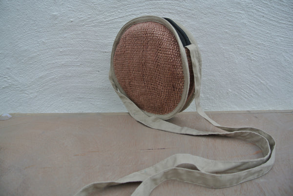 Circular Wild Hemp Crossbody Bag